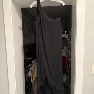 WHBM Black One Shoulder Cocktail Dress